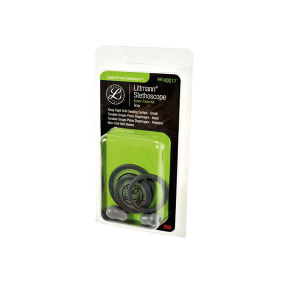 Littmann® Stethoscope Spare Parts Kit, Classic III™ and Cardiology IV™, Gray, 40017