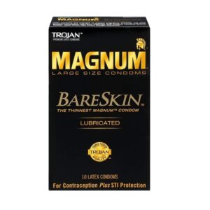 Trojan Magnum Bareskin ultra-thin large condoms 10 pack