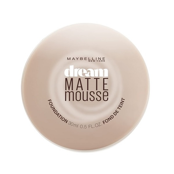Maybelline Dream Matte Mousse Foundation Sandy Beige lightweight air soft mousse foundation with matte finish 18g