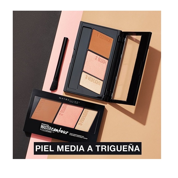 Maybelline New York Face Studio Master Contour Palette, Light to Medium, 10g - Image 3
