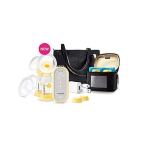 Medela Freestyle Flex portable double electric breast pump with 100 milk storage bags and LED touchscreen