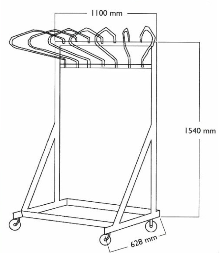 Mobile Storage System with Hangers - Image 3