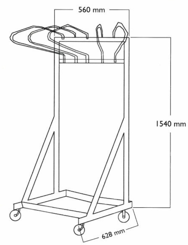 Mobile Storage System with Hangers - Image 4