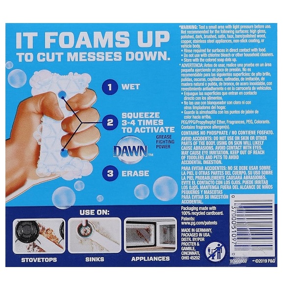 Mr. Clean Magic Eraser Kitchen with Dawn, Cleaning Pads with Durafoam, 2 Count - Image 2