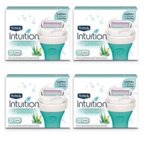 Schick Intuition Sensitive Care Razor Blade Refills for Women, 12 Count