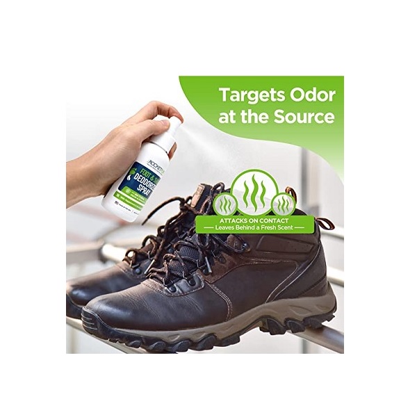 Natural Shoe Deodorizer, Foot Deodorant Spray for Athletes. Removes Odor, Stink From Bacteria. Mint Spray Freshens Better Than Powders, Antiperspirants, Insoles, Sneaker Balls. Use on Feet and Shoes. - Image 4