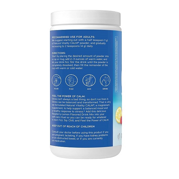 Natural Vitality Natural Calm Raspberry Lemon 16oz - Image 16