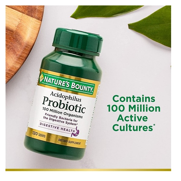 Nature's Bounty Acidophilus Probiotic, Pack of 120 Tablets - Image 4