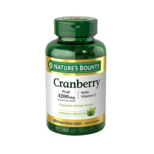 Nature's Bounty, Cranberry, With Vitamin C, 250 Rapid Release Softgels