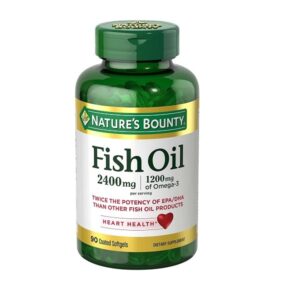 Nature's Bounty Fish Oil 2400 mg Odorless Omega-3, 90 Softgels