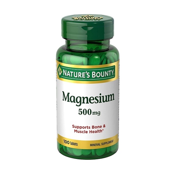Nature's Bounty High Potency Magnesium 500mg, 100 Tablets