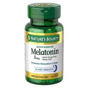 Nature's Bounty Melatonin 3 Mg 240 Quick Dissolve Tablets