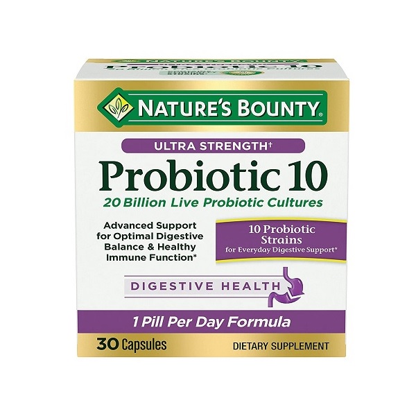 Nature’s Bounty Probiotic 10 Ultra Strength 30 Capsules