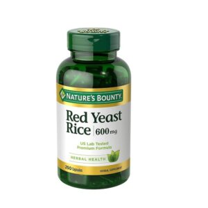 Nature's Bounty Red Yeast Rice, 600 mg, 250 Capsules