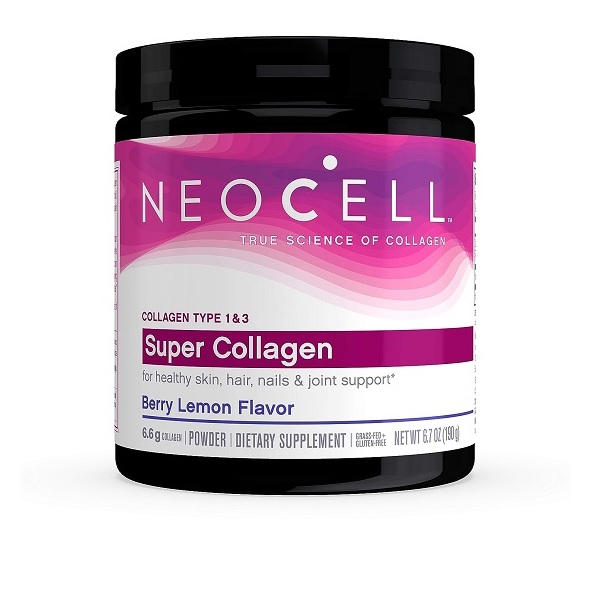 NeoCell Super Collagen Powder, 6,600mg Types 1 & 3 Grass-Fed Collagen, Gluten Free, Berry Lemon Flavor, 6.7 Ounces - Image 7