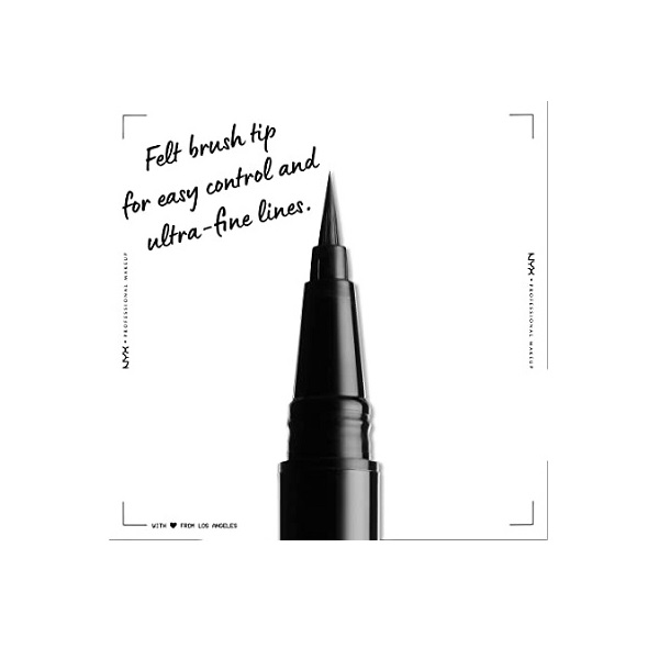 Nyx Professional Makeup Epic Ink Eye Liner, Black, 1ml - Image 4