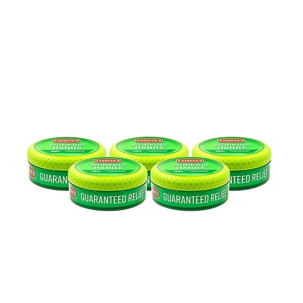 O'Keeffe's Working Hands Cream 5 Pack, 3.4 oz Jars