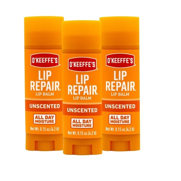 O'Keeffe's Original Lip Repair Balm Stick, Pack of 3