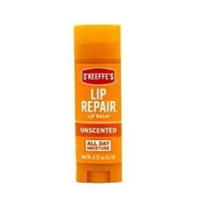 O'Keeffe's Unscented Lip Repair lip balm stick for dry and cracked lips