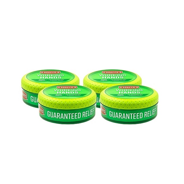 O'Keeffe's Working Hands Hand Cream 3.4 Oz jars pack of 4 – extra strength dry skin repair