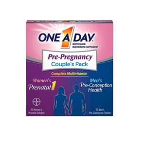 One A Day Pre-Pregnancy Couple's Pack Multivitamin 2 Pack 30 Count