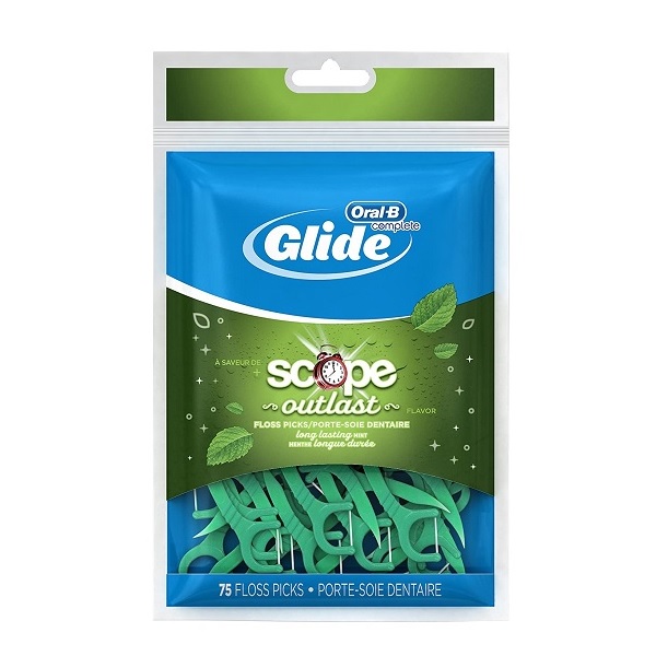 Oral-B Glide Scope Outlast Mint floss picks 75 count