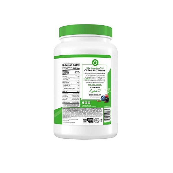 Orgain Organic Plant Based Protein Powder, Creamy Chocolate Fudge, 2.74 Pound - Image 2