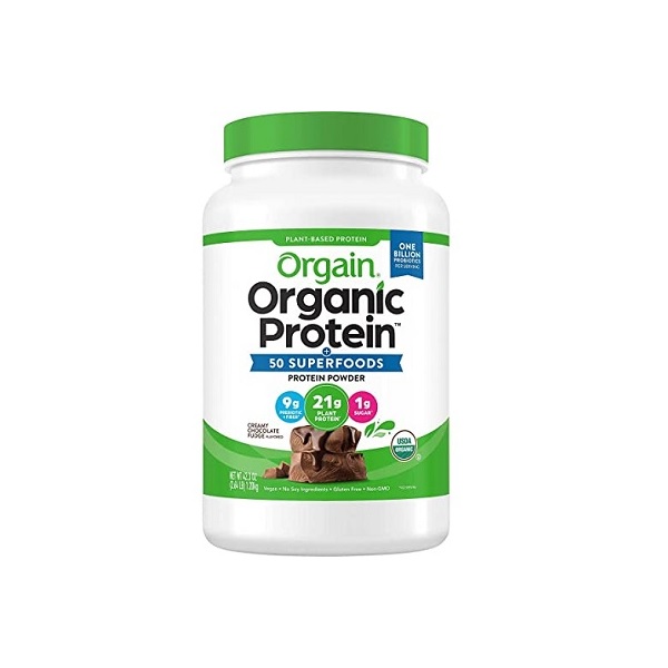 Orgain Organic Plant Based Protein Powder, Creamy Chocolate Fudge, 2.74 Pound - Image 7