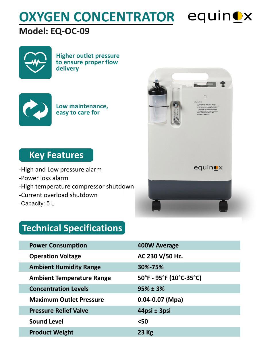 Oxygen Concentrator - Equinox - Image 3