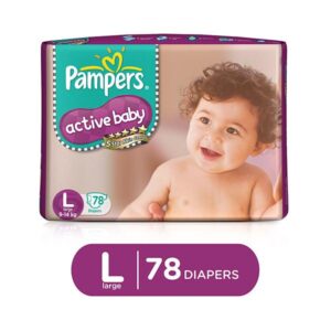 Pampers Active Baby Large 9-14kg 78 Pcs