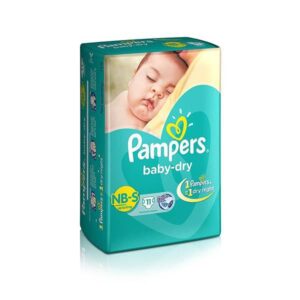 Pampers diaper new born l 9pads