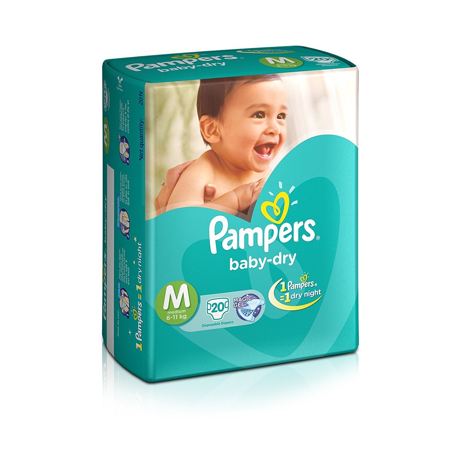 Pampers diapers md 24s x 12 econ