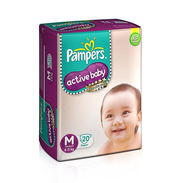 Pampers Diapers Medium 6-11kg 20s
