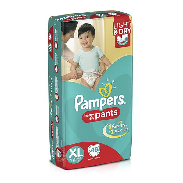 Pampers Dry Diapers Pants Xl 48pc