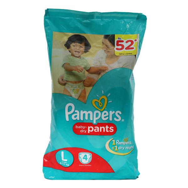 Pampers pants 4s large