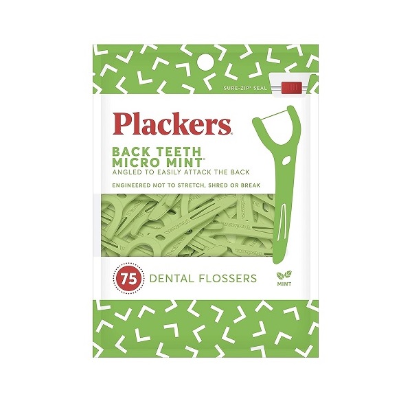 Plackers Flosser, Right Angle, 75 Count