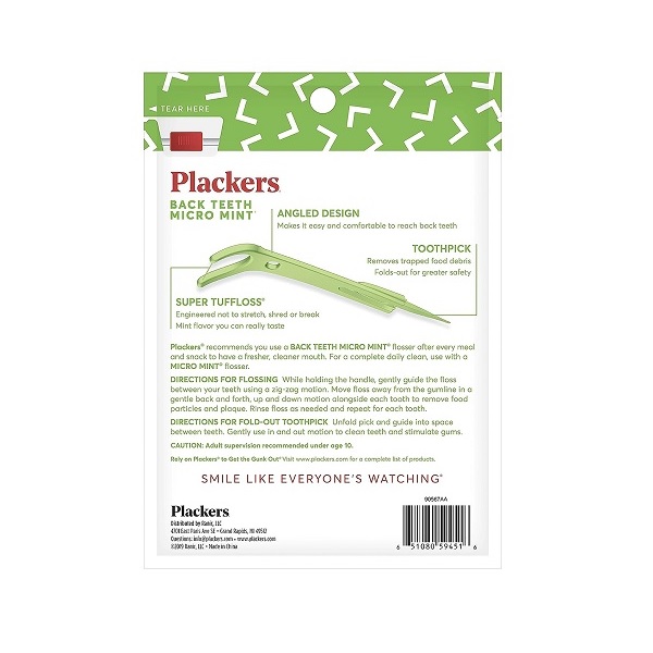 Plackers Flosser, Right Angle, 75 Count - Image 2