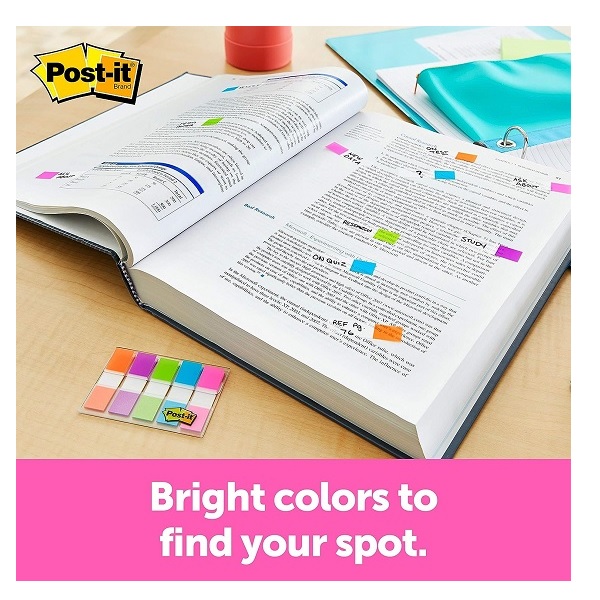 Post-it Flags Value Pack, Assorted Colors, Sticks Securely for Long-Lasting Use.47 in. Wide, 35/Dispenser, 8 Dispensers/Pack Plus 48 Arrow Flags (683-VAD1) - Image 3