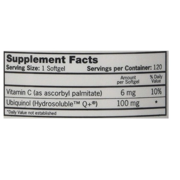Qunol Mega CoQ10 UBIQUINOL, Superior Absorption, Patented Water- 120 Softgels - Image 4