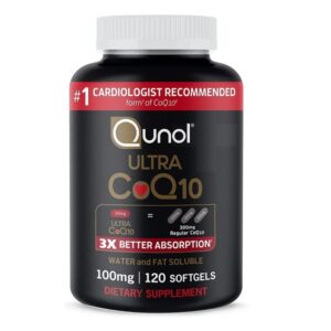 Qunol CoQ10 300% better absorption bottle