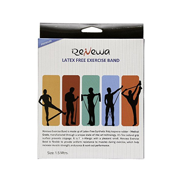 Renewa Latex Free Resistance Exercise Band - Yellow Color