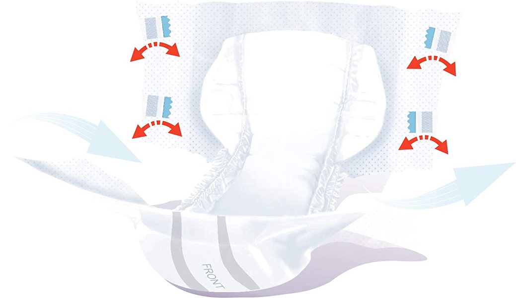 SENI Air Classic Breathable Adult Diapers - Large - 10 pcs - Image 2