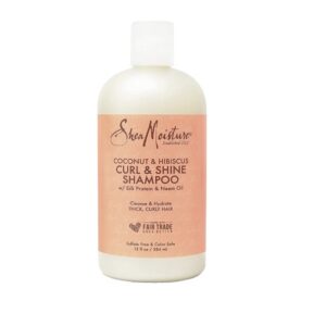 SheaMoisture Curl & Shine Shampoo with coconut oil and silk protein