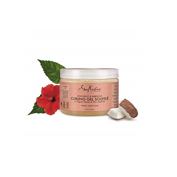 Shea Moisture Coconut & Hibiscus Curling Gel Souffle, 12 Ounce - Image 3