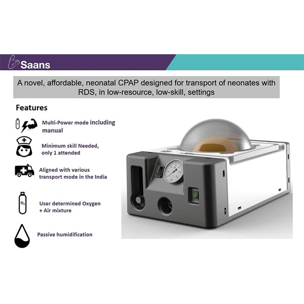Saans: A neonatal CPAP device