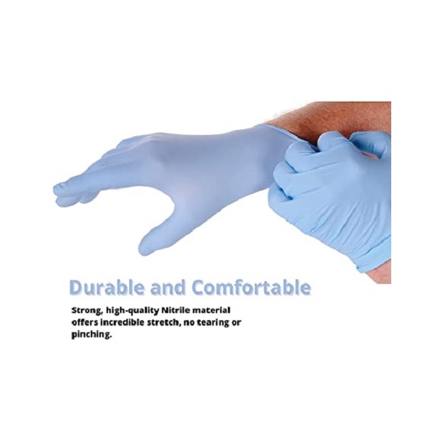 Samurai Gloveon Nitrile Powder Free Examination Gloves, M Size, Blue Family, 100 pcs by weight (Pack of 10) - Image 3