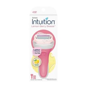 Schick Intuition Lemon Berry Breeze Women’s Razor with 2 Refill Blades