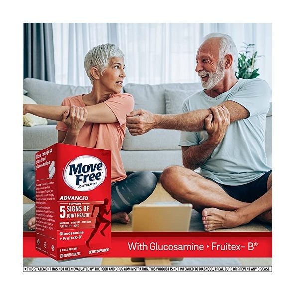 Schiff Move Free Glucosamine and Chondroitin Supplement 200 Tablets - Image 2