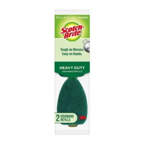 Scotch-Brite Heavy Duty Dishwand Refills, Keep Your Hands Out of Dirty Water, 2 Refills