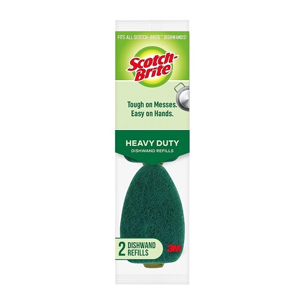 Scotch-Brite Heavy Duty Dishwand Refills, Keep Your Hands Out of Dirty Water, 2 Refills